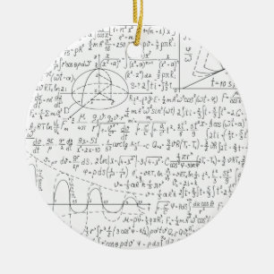Ornamento De Cerâmica Amantes Matemáticos, Fórmula de Matemática, Gee