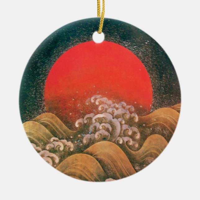 ORNAMENTO DE CERÂMICA AMATERASU, SUN GODDESE (Frente)