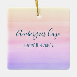 Ornamento De Cerâmica Ambergris Caye Ornament