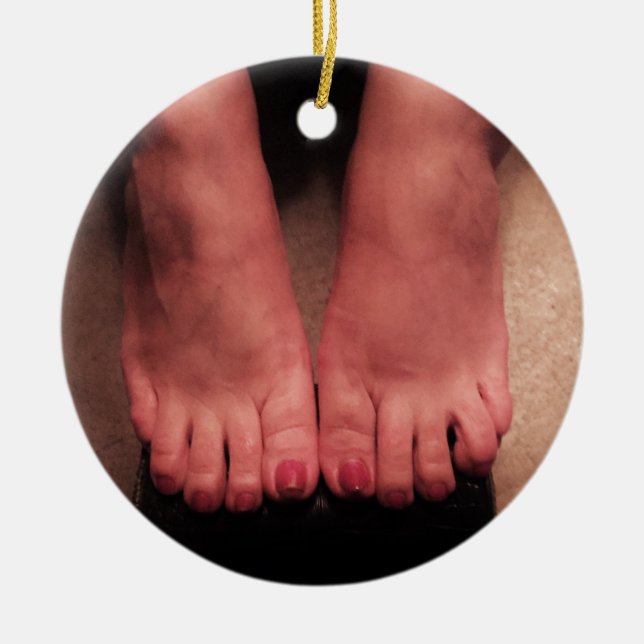 ORNAMENTO DE CERÂMICA AMBOS OS PÉS (Frente)