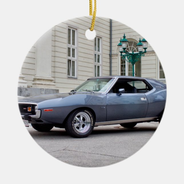 Ornamento De Cerâmica AMC Javelin SST 1974 (Frente)