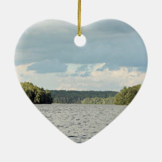 Ornamento De Cerâmica Ame o Lago Ornament