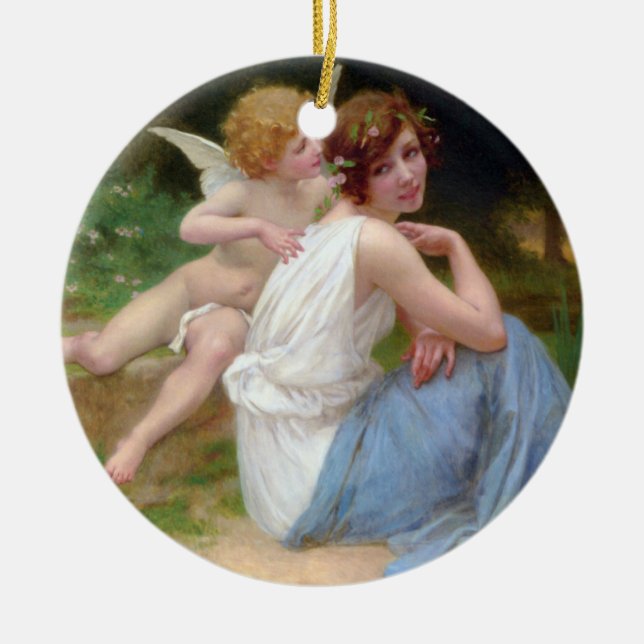 ORNAMENTO DE CERÂMICA AME SEU ÂNGULO (Frente)