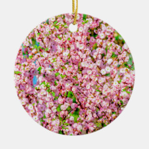 Ornamento De Cerâmica Ameixa de Flor