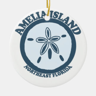 Ornamento De Cerâmica Amelia Island - dólar de areia