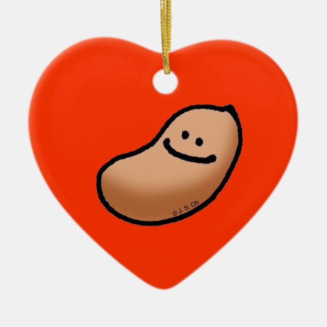 Ornamento De Cerâmica Amendoim do bebê (Frente)