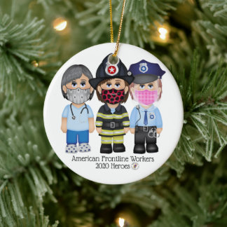 Ornamento De Cerâmica American Frontline combate as mulheres 2