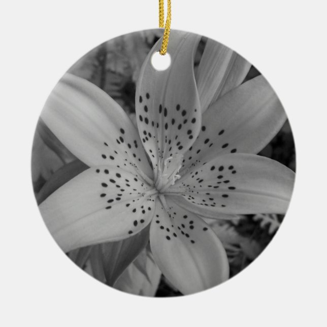Ornamento De Cerâmica American Tiger Lily (Frente)