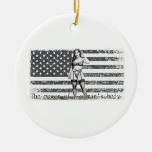 Ornamento De Cerâmica  American woman