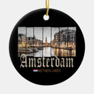 Ornamento De Cerâmica Amesterdã Holanda - Vintage souvenir