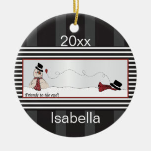 Ornamento De Cerâmica Amigos ao Fim