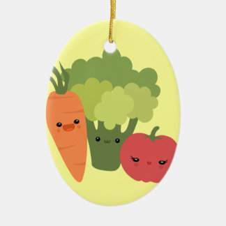 Ornamento De Cerâmica Amigos do vegetariano
