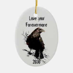 Ornamento De Cerâmica Amo-te Mais Diversão De Citação De Raven