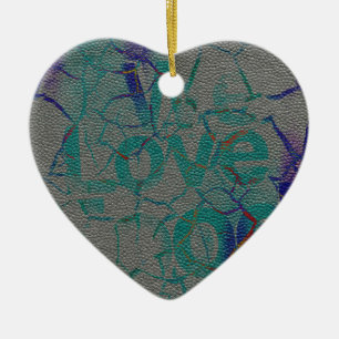 Ornamento De Cerâmica Amor