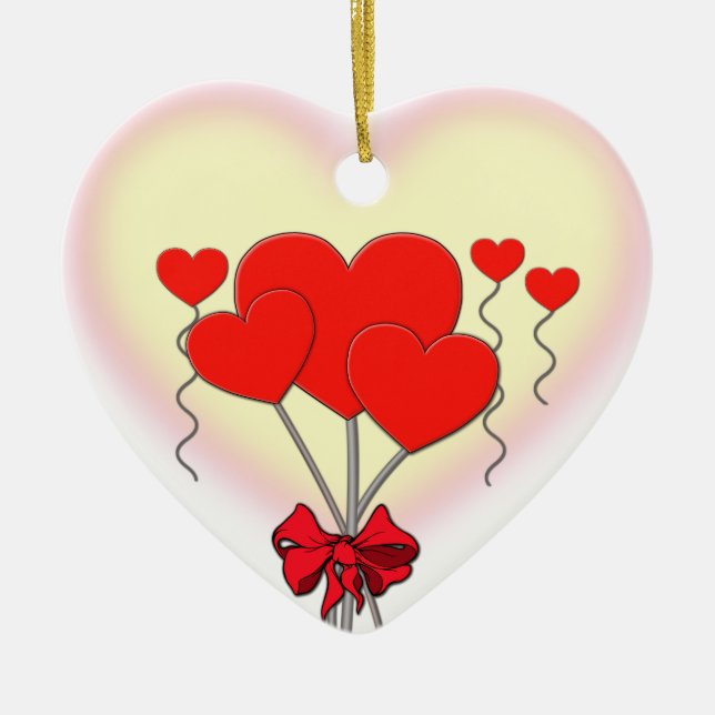 Ornamento De Cerâmica Amor (Frente)