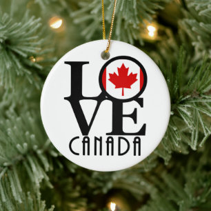 Ornamento De Cerâmica AMOR Canadá