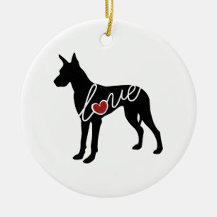 Ornamento De Cerâmica Amor de great dane
