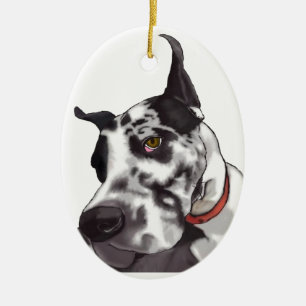 Ornamento De Cerâmica Amor de great dane