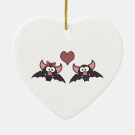 Ornamento De Cerâmica Amor de morcego