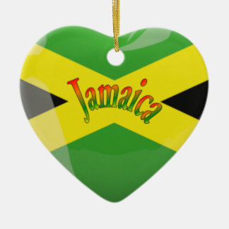 Ornamento De Cerâmica Amor do coração de Jamaica