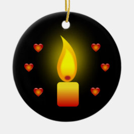 Ornamento De Cerâmica "Amor e Luz"