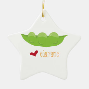 Ornamento De Cerâmica Amor Edamame