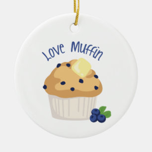 Ornamento De Cerâmica Amor Muffin