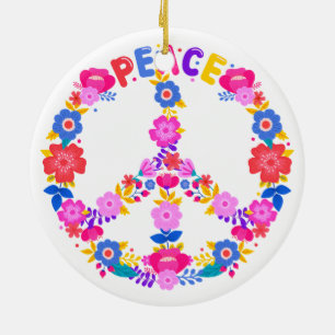 Ornamento De Cerâmica Amor pela paz