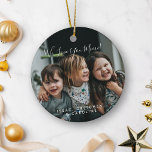 Ornamento De Cerâmica Amor Personalizado Você Mimi Foto Manuscrita<br><div class="desc">Celebrar Mimi com este ornamento personalizado de fotos "We Love You Mimi", que apresenta uma bela tipografia manuscrita e uma querida foto de família. Quer ela seja chamada Mimi, Nana, ou outro nome especial, todo o texto pode ser totalmente personalizado para criar um tipo de atenção. Perfeito para os feriados,...</div>