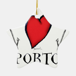 Ornamento De Cerâmica amor Porto