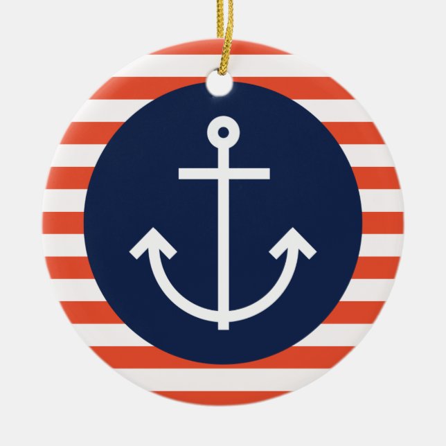 Ornamento De Cerâmica Ancorado (Frente)