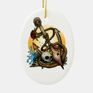 Ornamento De Cerâmica Ancorado