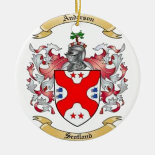 Ornamento De Cerâmica Anderson Family Crest*