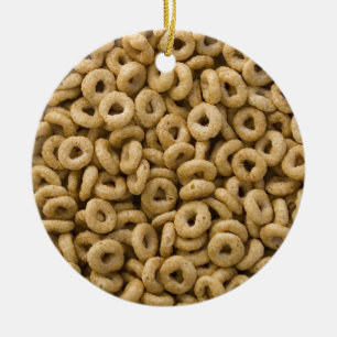 Ornamento De Cerâmica Anéis do cereal de pequeno almoço