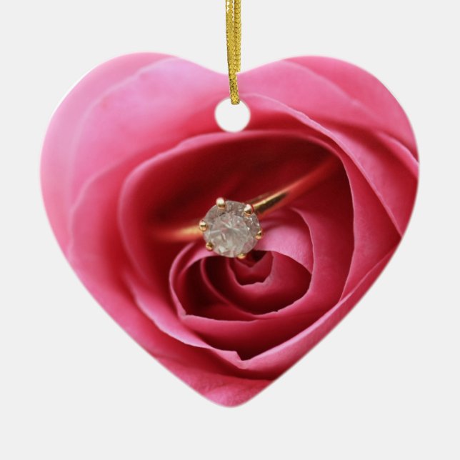 Ornamento De Cerâmica Anel Diamond (Frente)