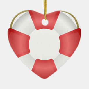 Ornamento De Cerâmica Anel do Lifesaver