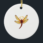 Ornamento De Cerâmica Angel Dragonfly<br><div class="desc">Angel Dragonfly</div>