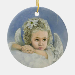 Ornamento De Cerâmica Angel Natal