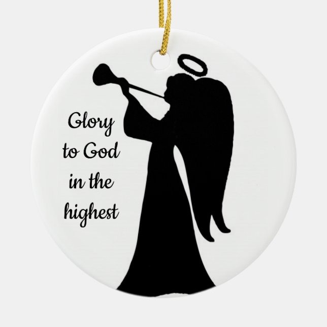 Ornamento De Cerâmica Angel Ornament (Frente)