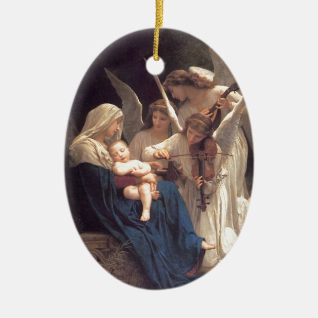 Ornamento De Cerâmica Angel Serenade (Frente)