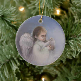 Ornamento De Cerâmica Angelic Blessings