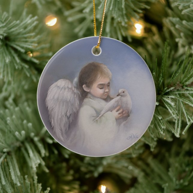 Ornamento De Cerâmica Angelic Blessings (Árvore)