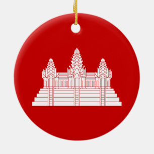 Ornamento De Cerâmica Angkor Wat Ver.2.0. Templo do Khmer
