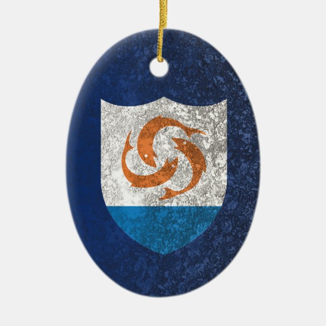 Ornamento De Cerâmica Anguila (Frente)