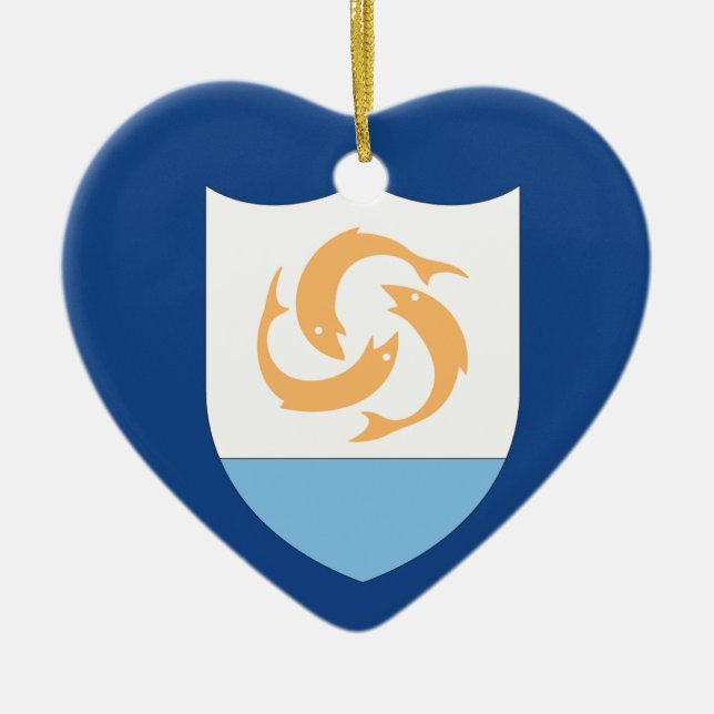 Ornamento De Cerâmica Anguilla (Frente)