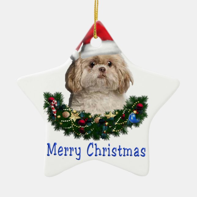 Ornamento De Cerâmica Animais de Natal (Frente)