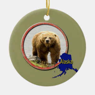Ornamento De Cerâmica Animais selvagens de Alaska
