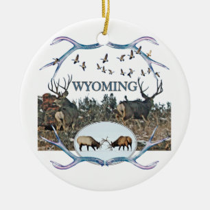 Ornamento De Cerâmica Animais selvagens de WYOMING