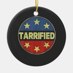 Ornamento De Cerâmica Anit Trump Patriótico Americano Tarrficado