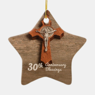 Ornamento De Cerâmica Aniversário da classificação do padre 30o